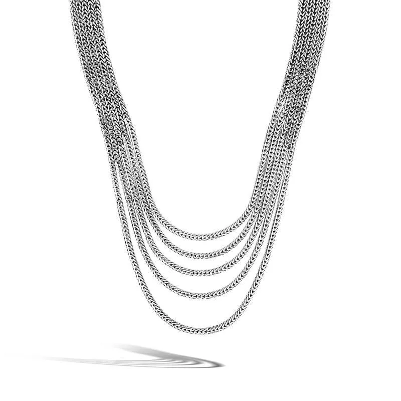Rata Chain Multi Row Necklace 18"