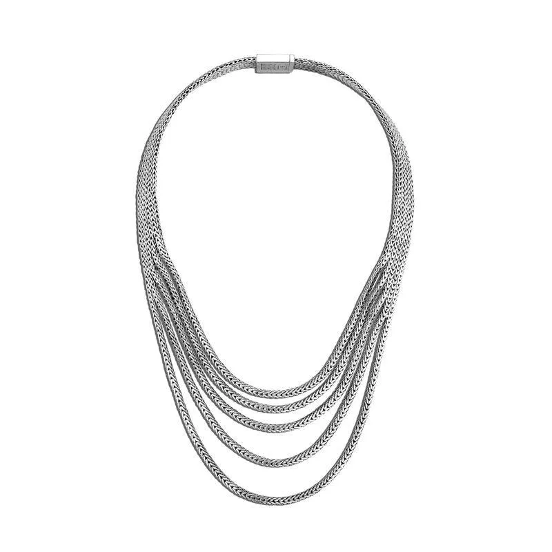 Rata Chain Multi Row Necklace 18"