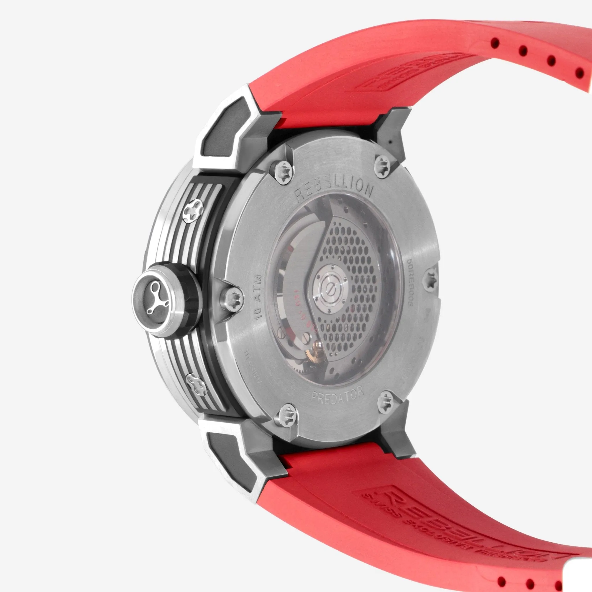 Rebellion Predator 2.0 3H Titanium Automatic Men's Watch RB.PR2.3H.TI.RD