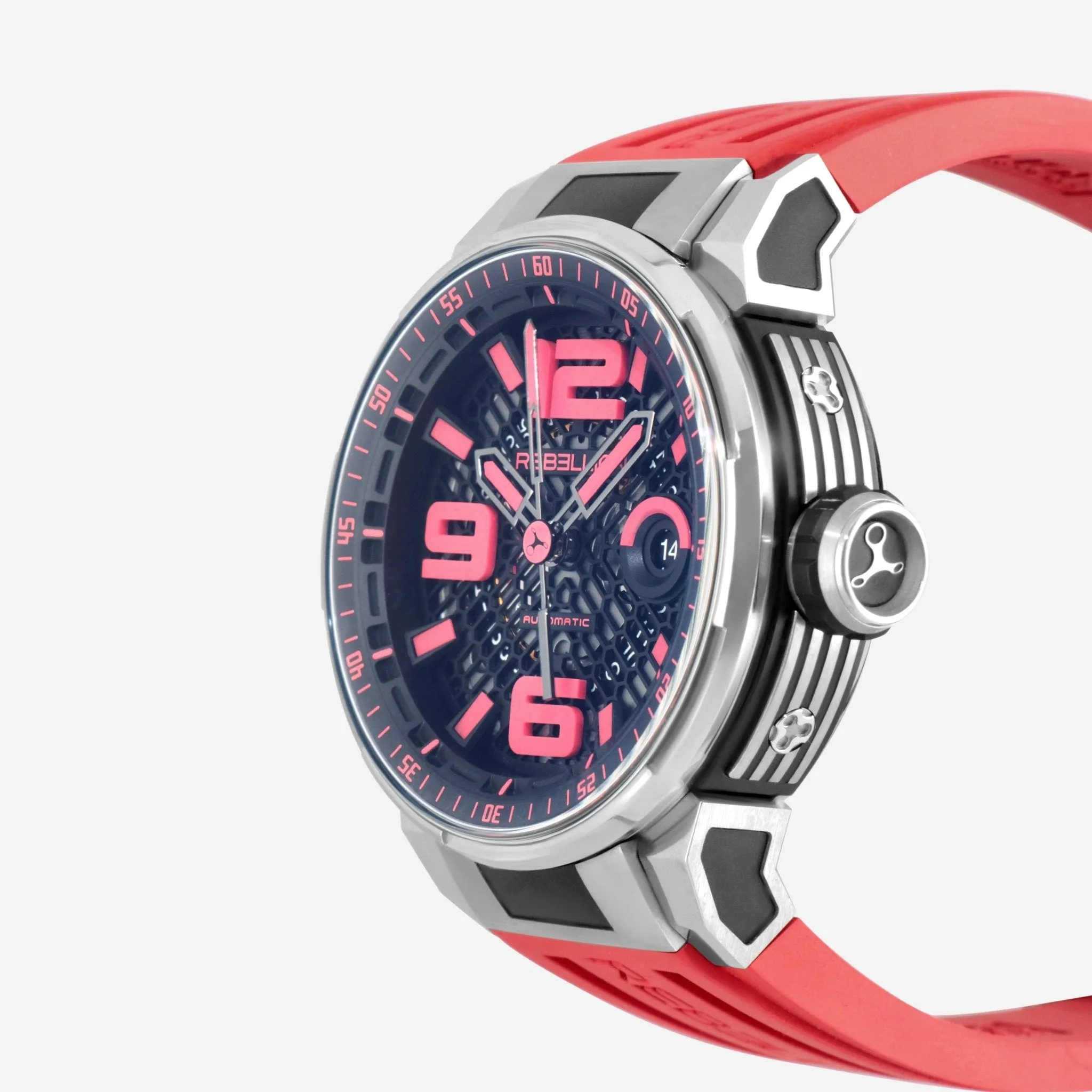 Rebellion Predator 2.0 3H Titanium Automatic Men's Watch RB.PR2.3H.TI.RD