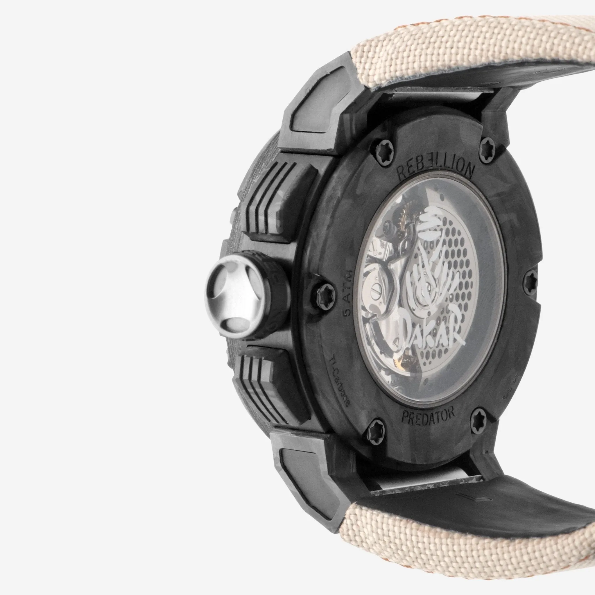 Rebellion Predator Chrono Dakar 2024 Carbon Automatic Men's Watch RB.PR.CH.CA.DAK24
