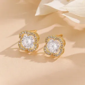 Reet Pehal - Luxurious Petal Solitaire Earrings