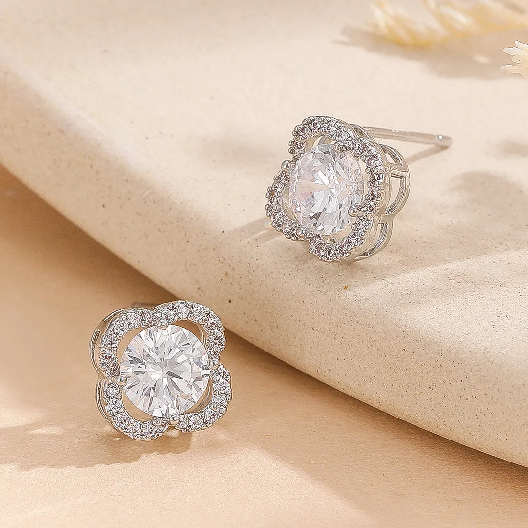 Reet Pehal - Luxurious Petal Solitaire Earrings