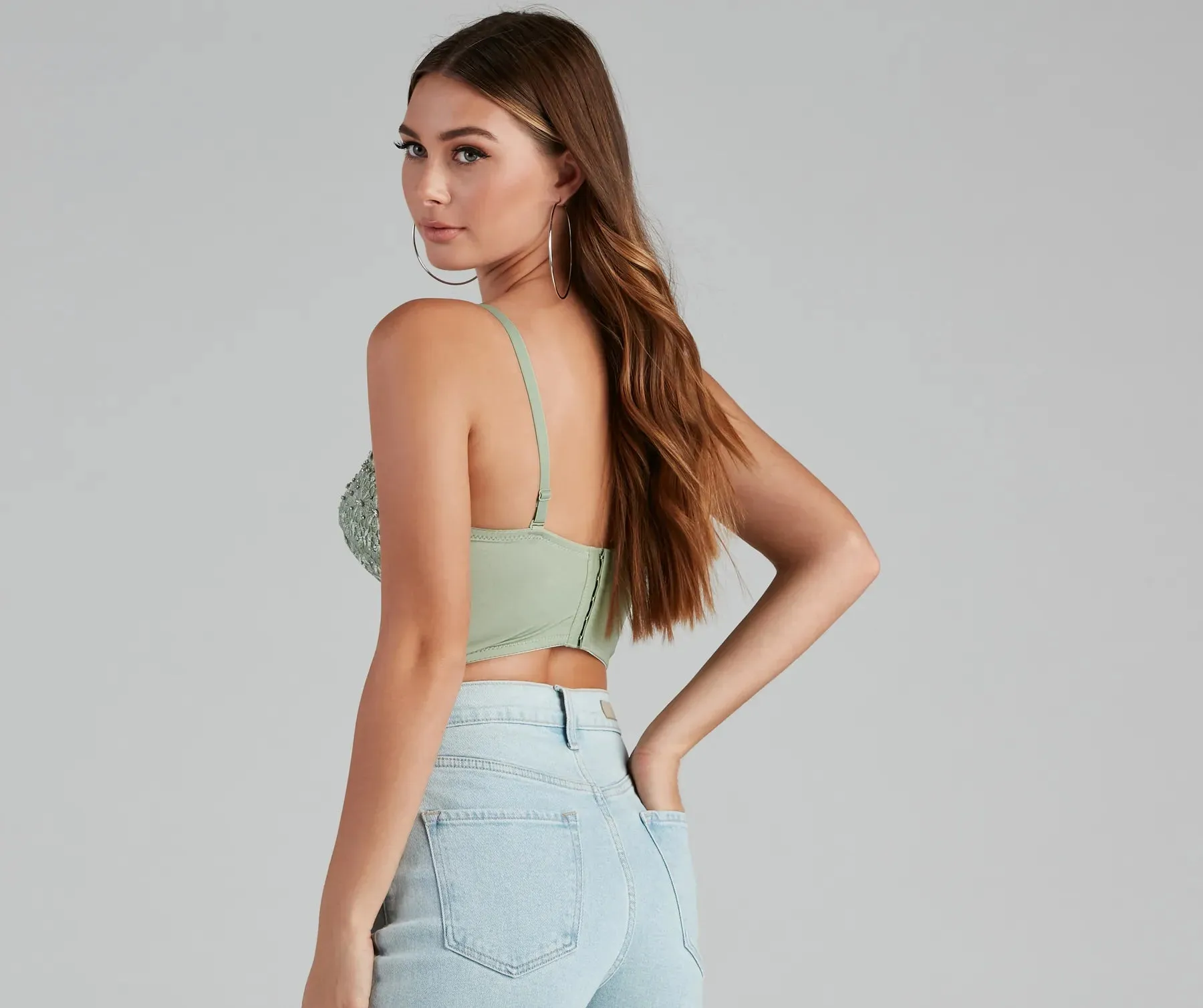 Reigning Lace Bustier Top