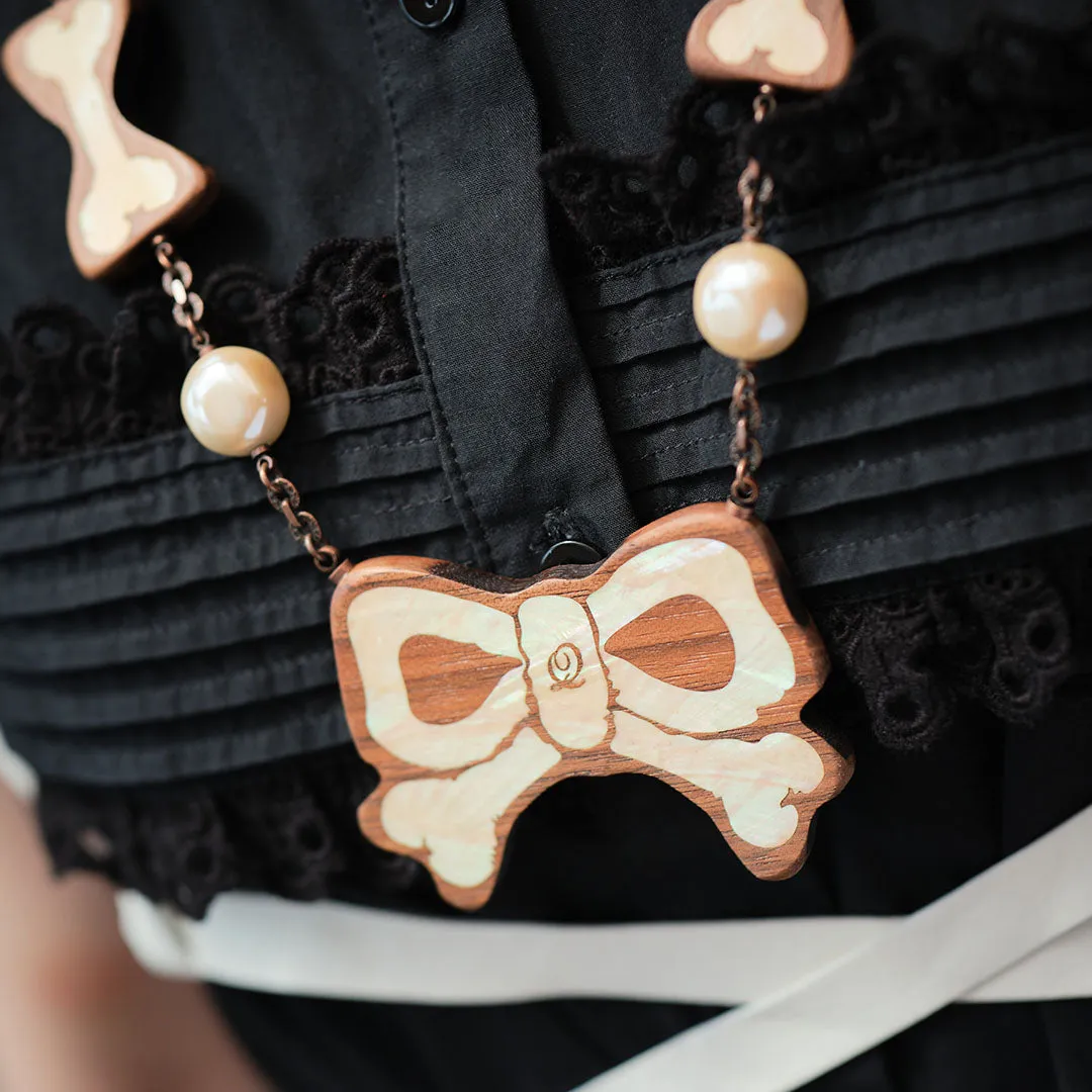 Ribone Bone Necklace【Japan Jewelry】