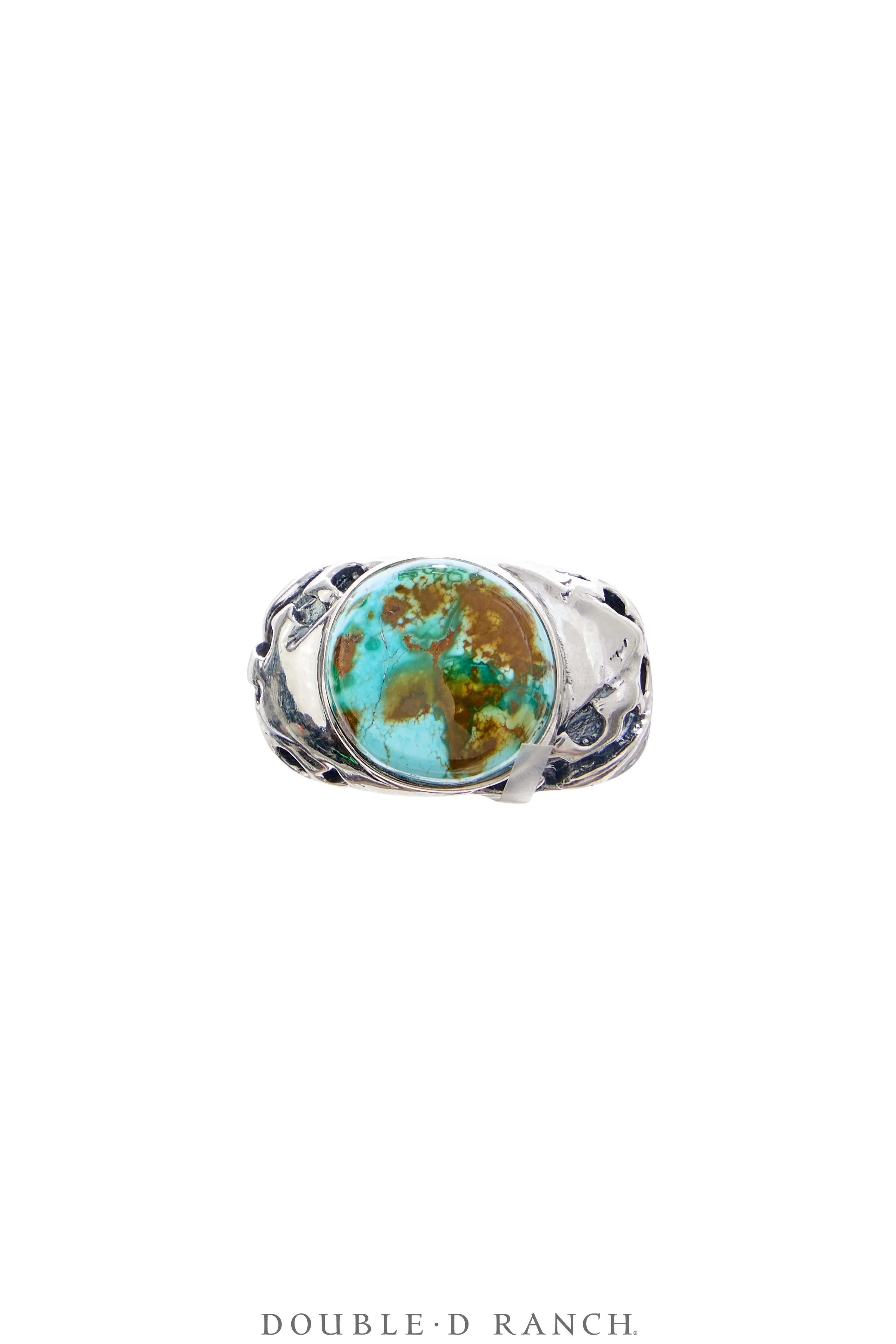 Ring, Dian Malouf, Turquoise, Sterling Silver, Hallmark, Contemporary, 1691
