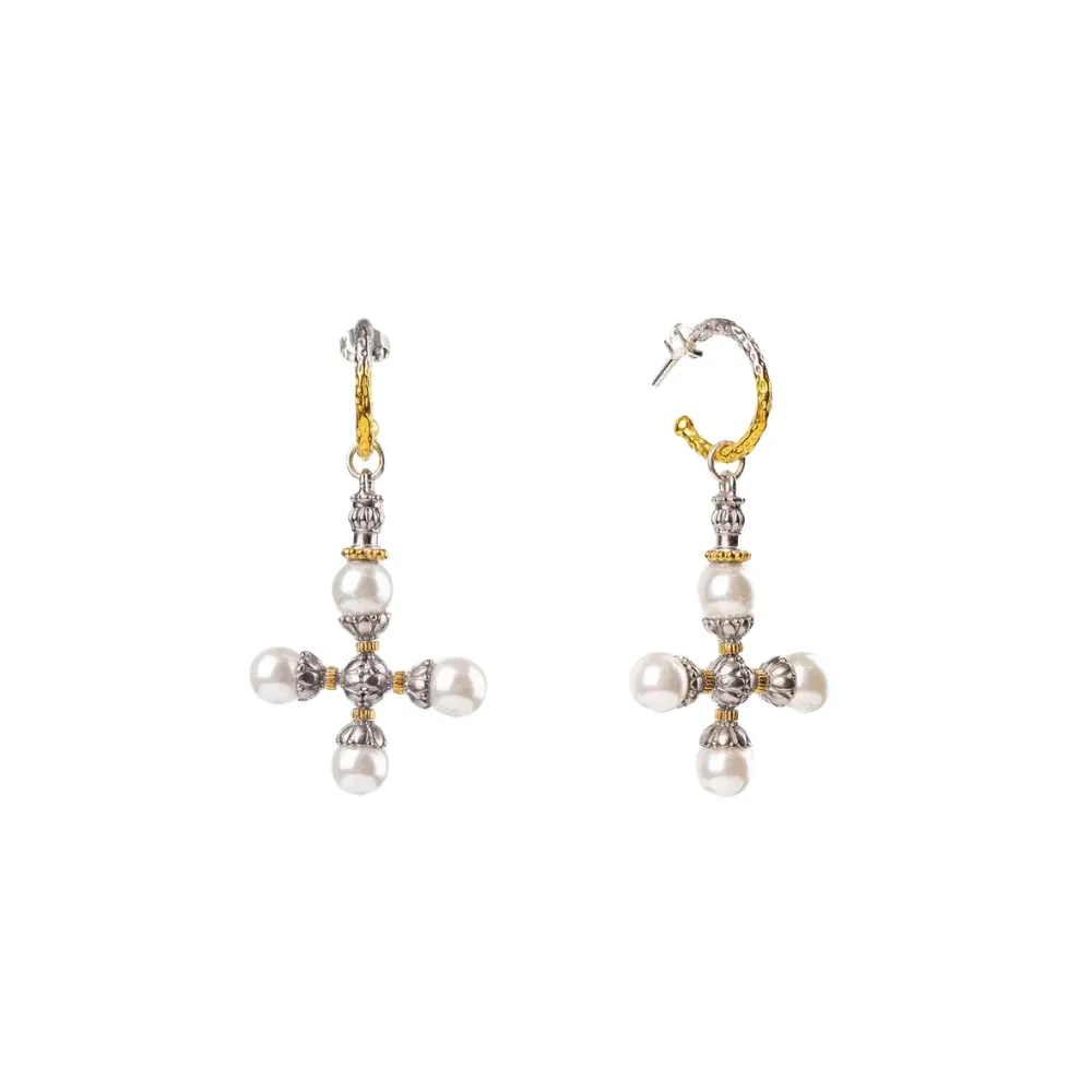 Rocco cross earrings