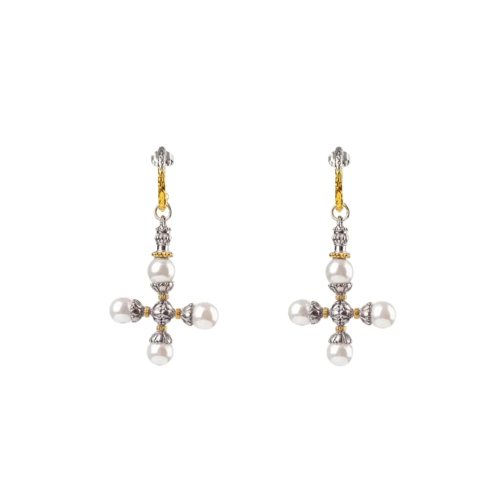 Rocco cross earrings