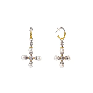 Rocco cross earrings
