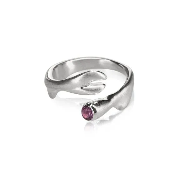 Root Ring with Amethyst