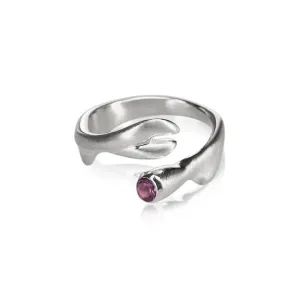 Root Ring with Amethyst