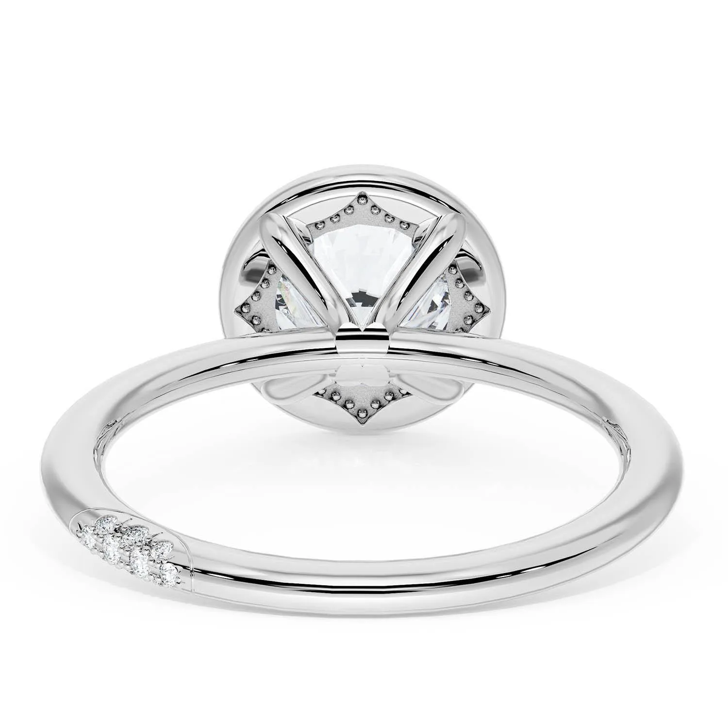 Round Bloom Engagement Ring