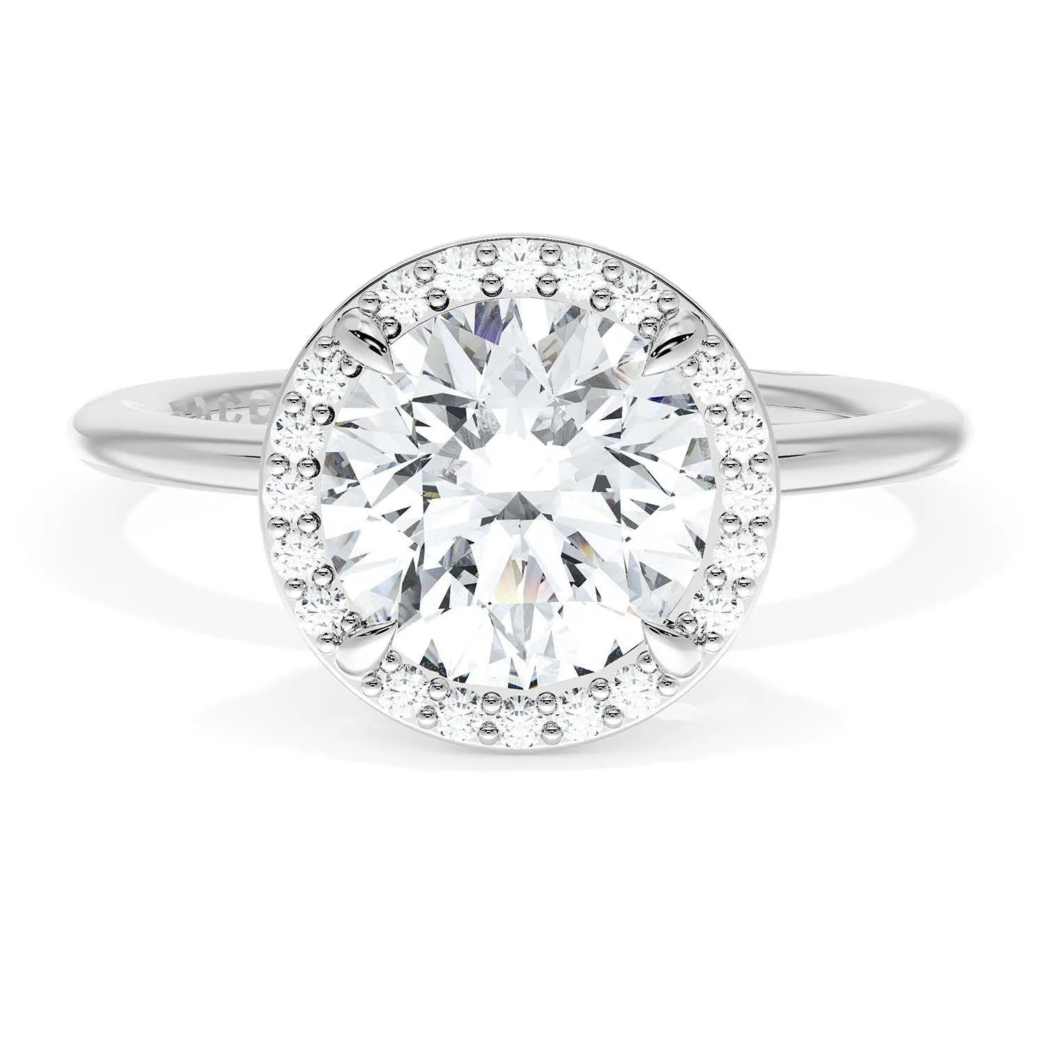 Round Bloom Engagement Ring