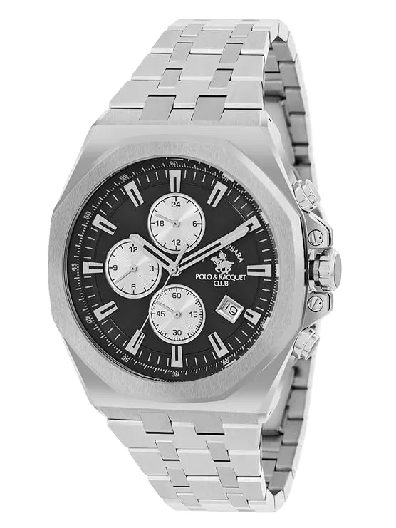 Santa barbara polo & racquet club Analog Black Dial Men's Watch-SB.1.10546-2