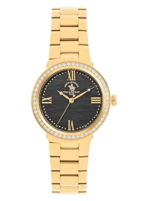 Santa barbara polo & racquet club Analog Black Dial Women's Watch-SB.1.10553-2