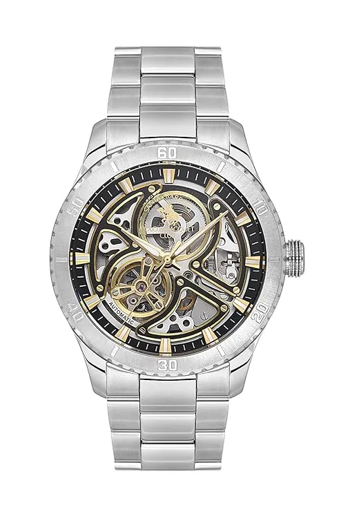 Santa Barbara Polo & Racquet Club Black Dial Automatic Men's Watch - SB.1.10572-4