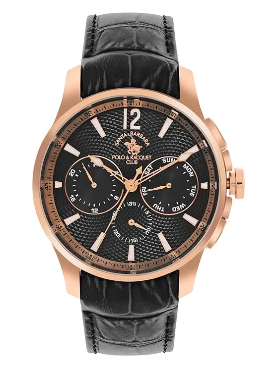 SANTA BARBARA POLO & RACQUET CLUB Black Dial Chronograph Watch for - Men SB.1.10538-5