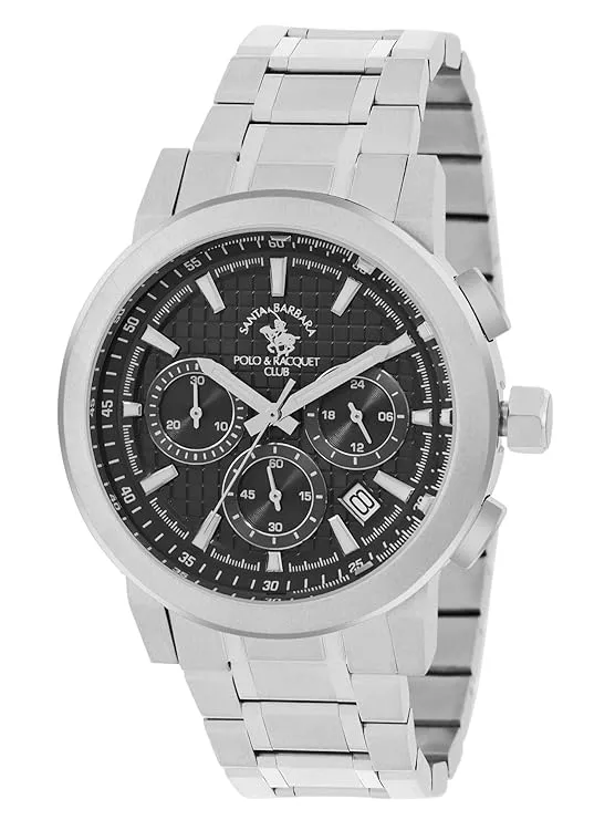 SANTA BARBARA POLO & RACQUET CLUB Black Dial Chronograph Watch for - Men SB.1.10565-1