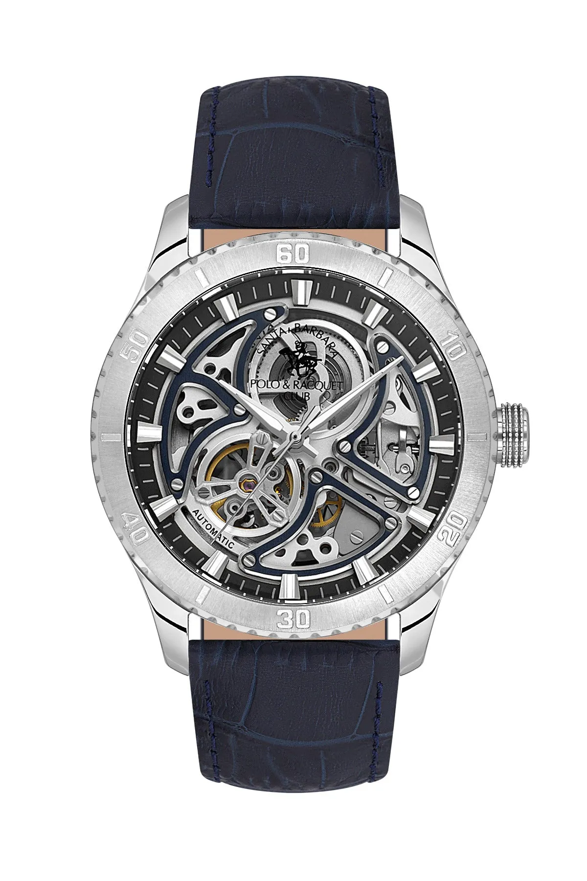 Santa Barbara Polo & Racquet Club Blue Dial Automatic Men's Watch - SB.1.10573-2