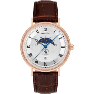 Santa Barbara Polo & Racquet Club Quartz Silver  Men SB.4.10014-5