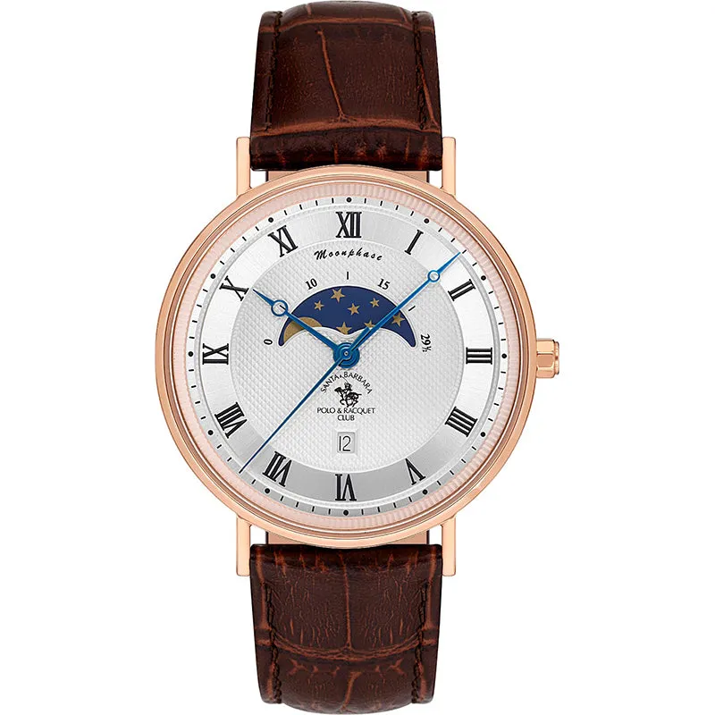 Santa Barbara Polo & Racquet Club Quartz Silver  Men SB.4.10014-5