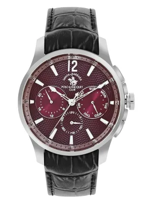 SANTA BARBARA POLO & RACQUET CLUB Red Dial Chronograph Watch for - Men SB.1.10538-2