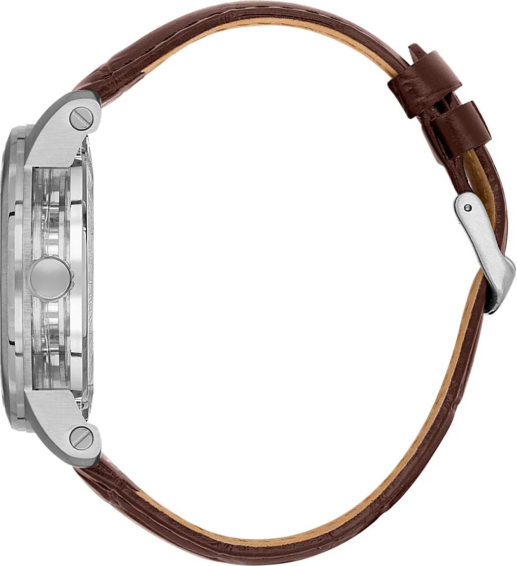 Santa Barbara Polo & Racquet Club Sliver Dial Automatic Men's Watch - SB.1.10564-1