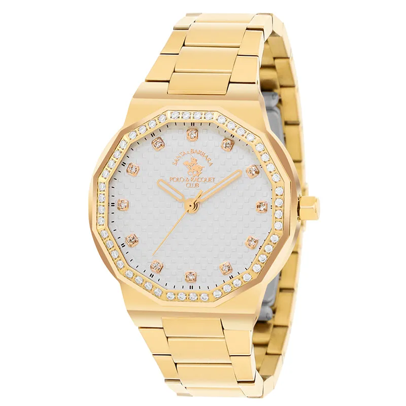 Santa Barbara White Dial Quartz Analog Watch - for Women SB.1.10552-2