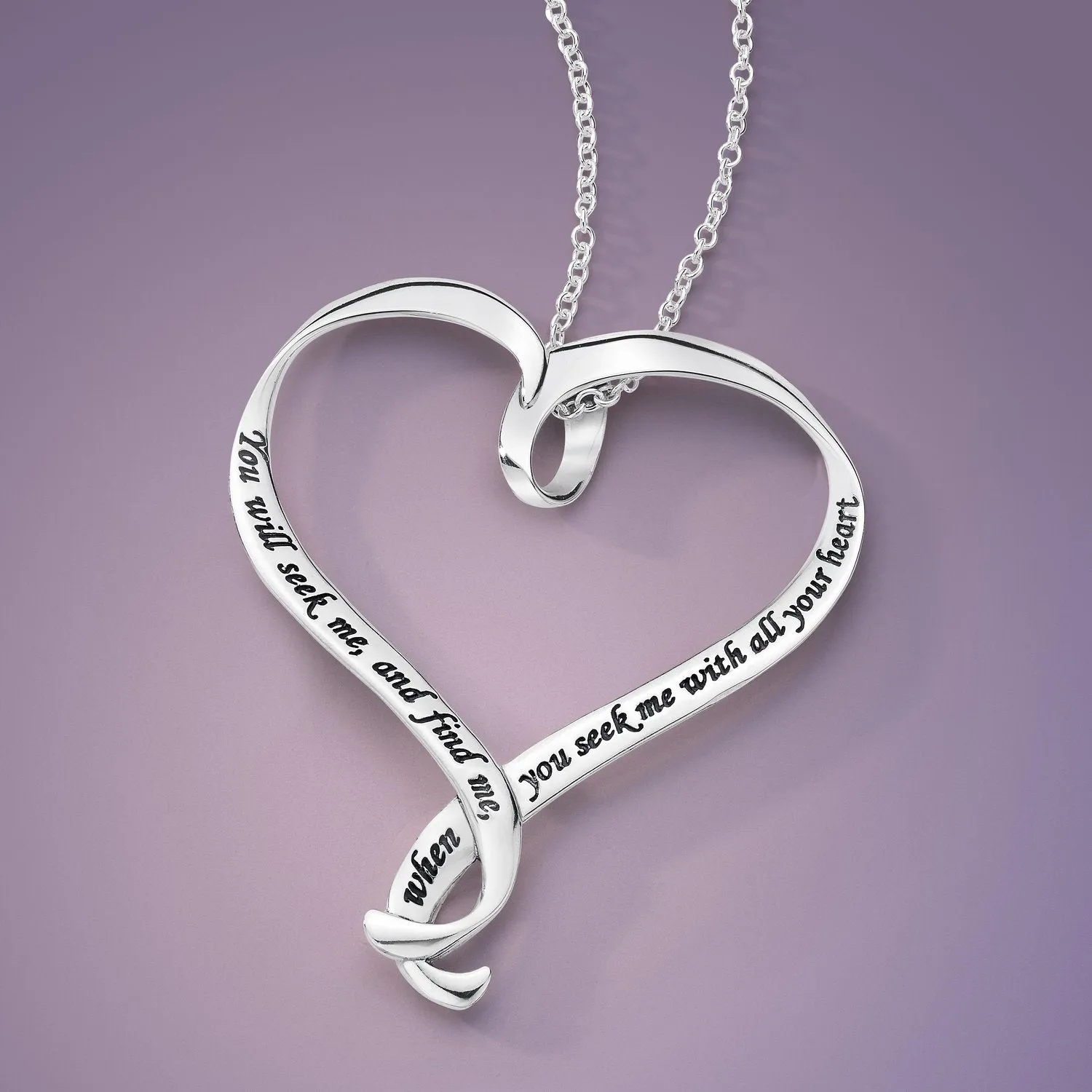 Seek Me With All Your Heart - Jeremiah 29:13 Necklace