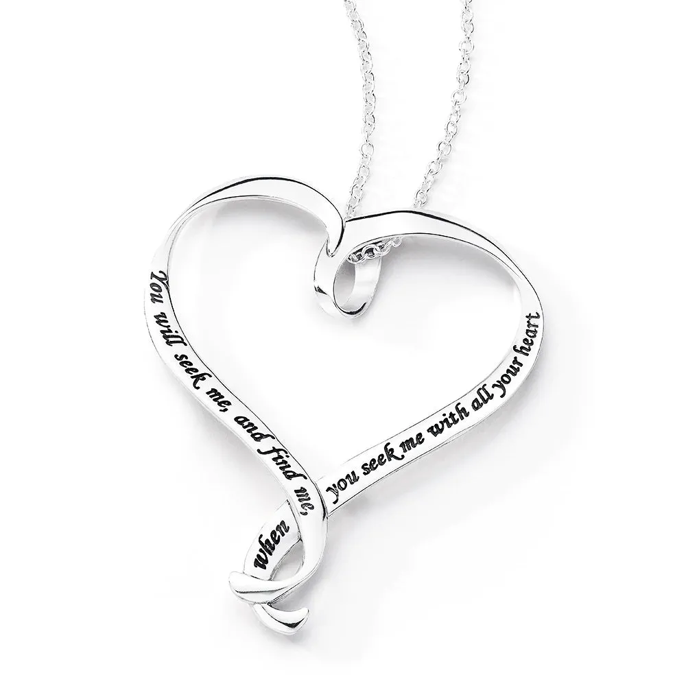 Seek Me With All Your Heart - Jeremiah 29:13 Necklace
