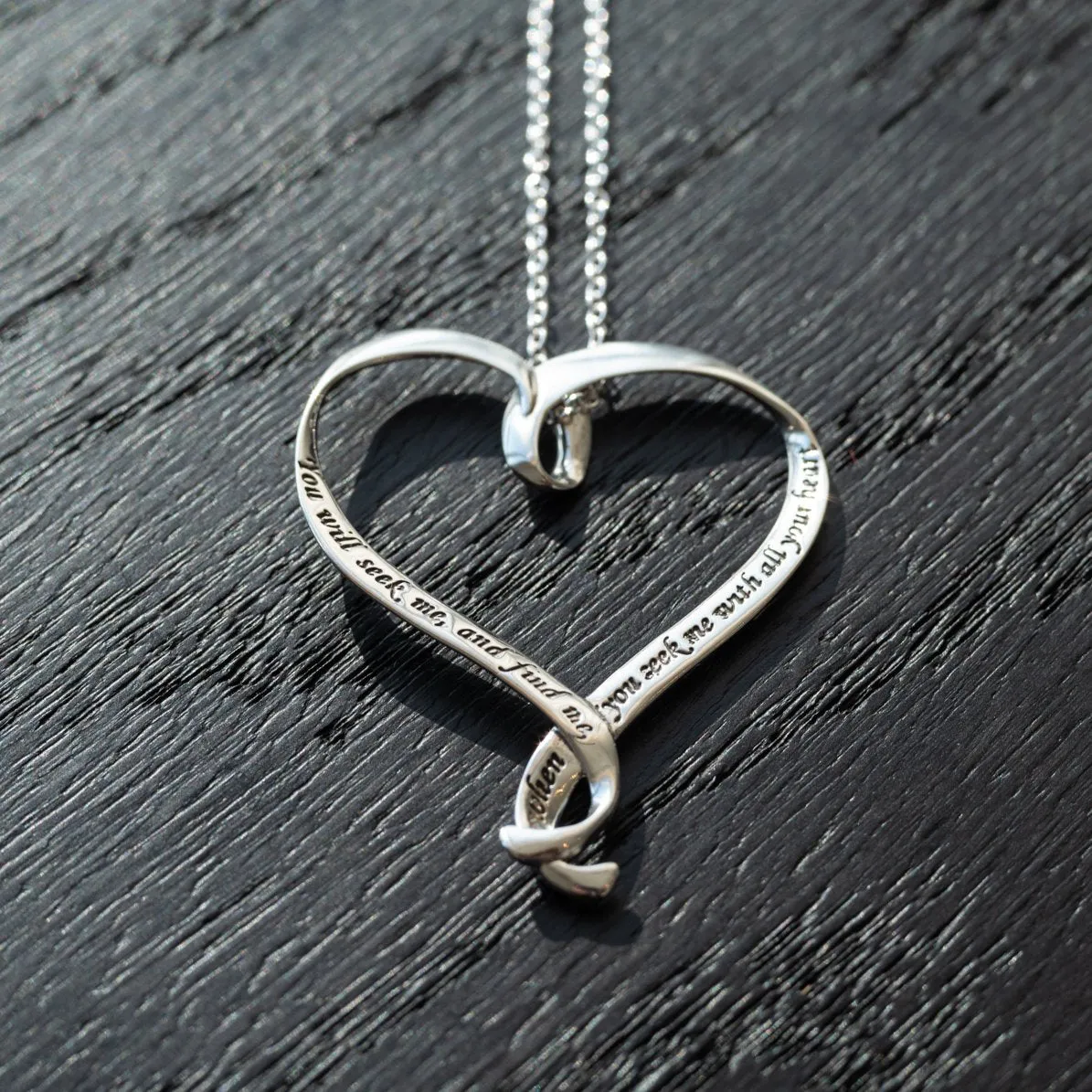 Seek Me With All Your Heart - Jeremiah 29:13 Necklace