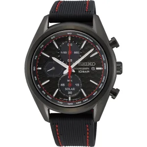 Seiko Men's Black Solar Watch SSC777P1