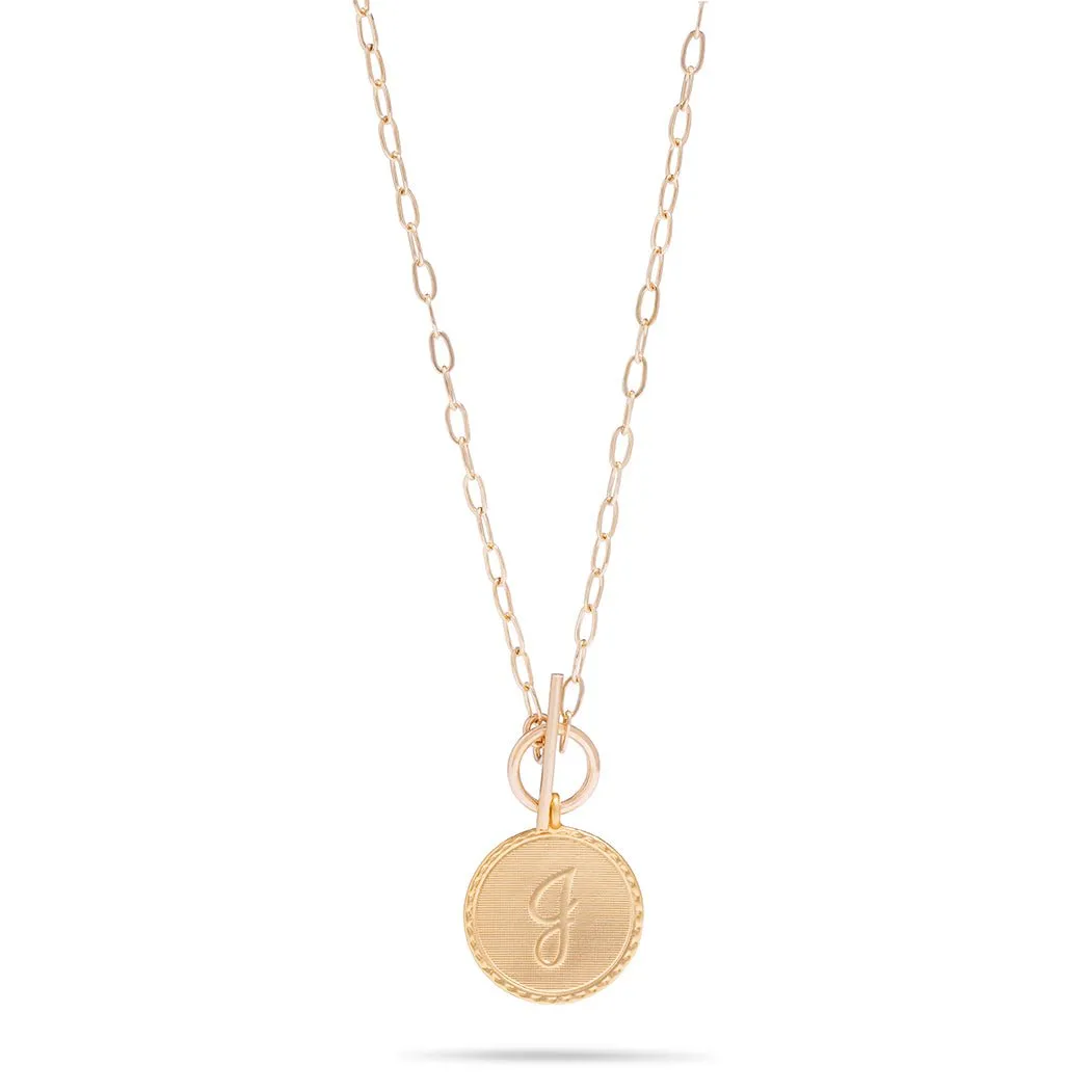 Semi-Precious Initial Necklace