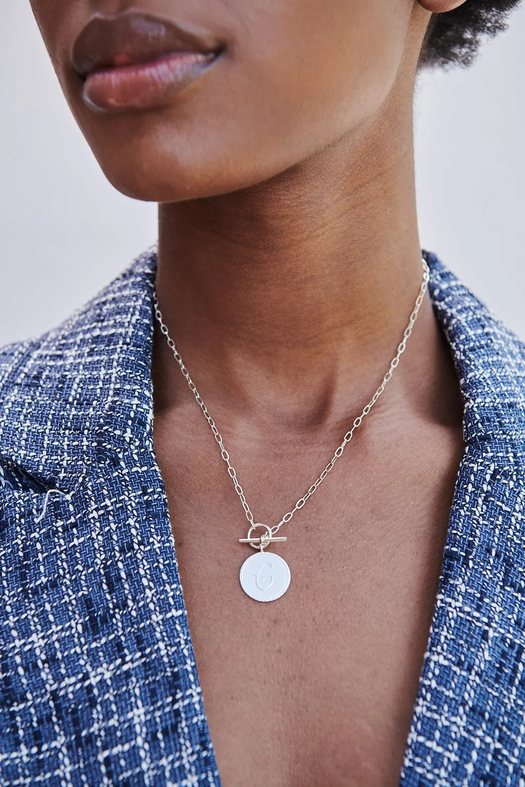 Semi-Precious Initial Necklace