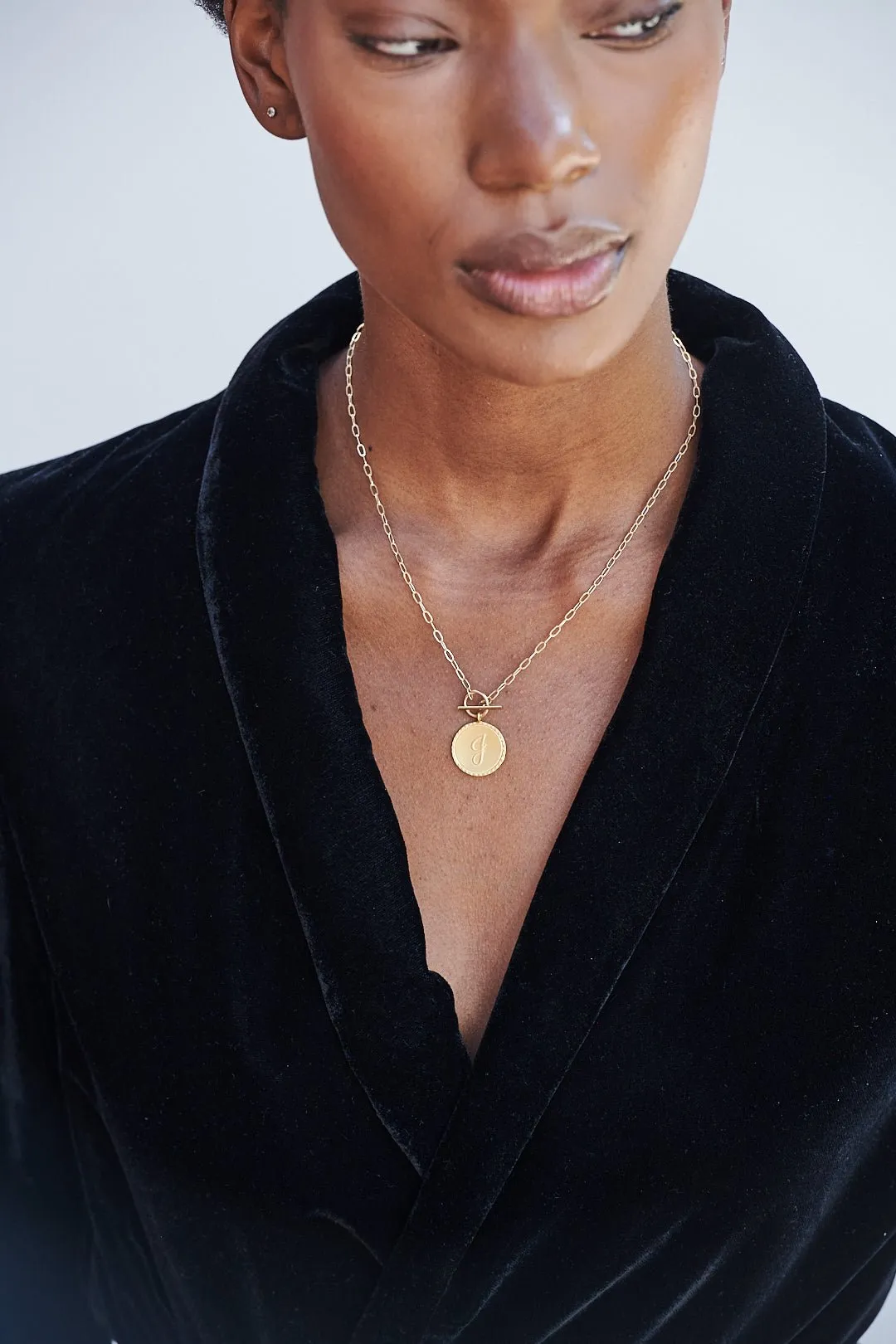Semi-Precious Initial Necklace