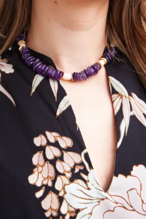 Semi Precious Nugget Necklace