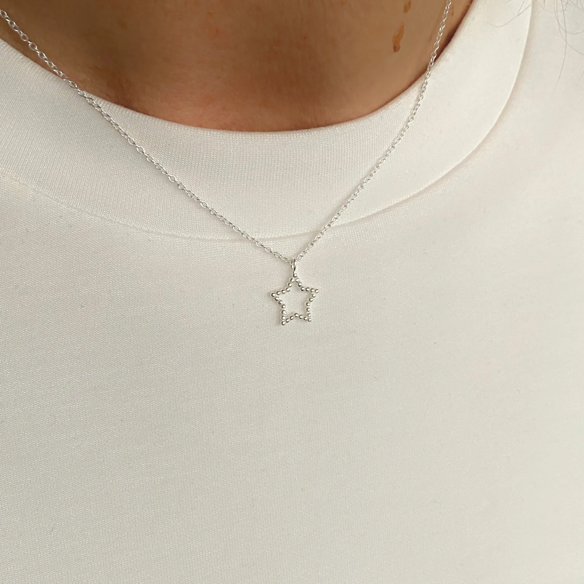 Silver Star Necklace