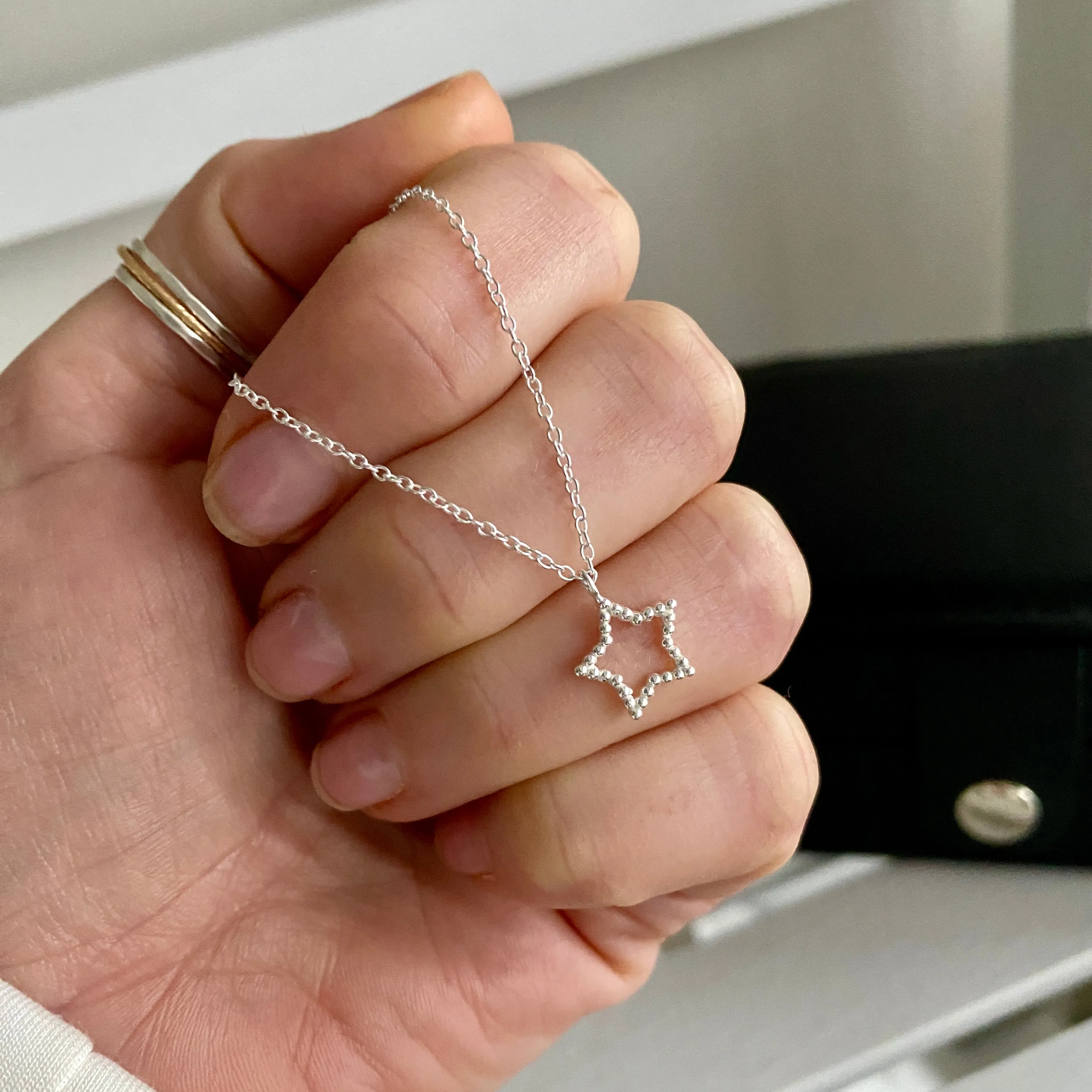 Silver Star Necklace