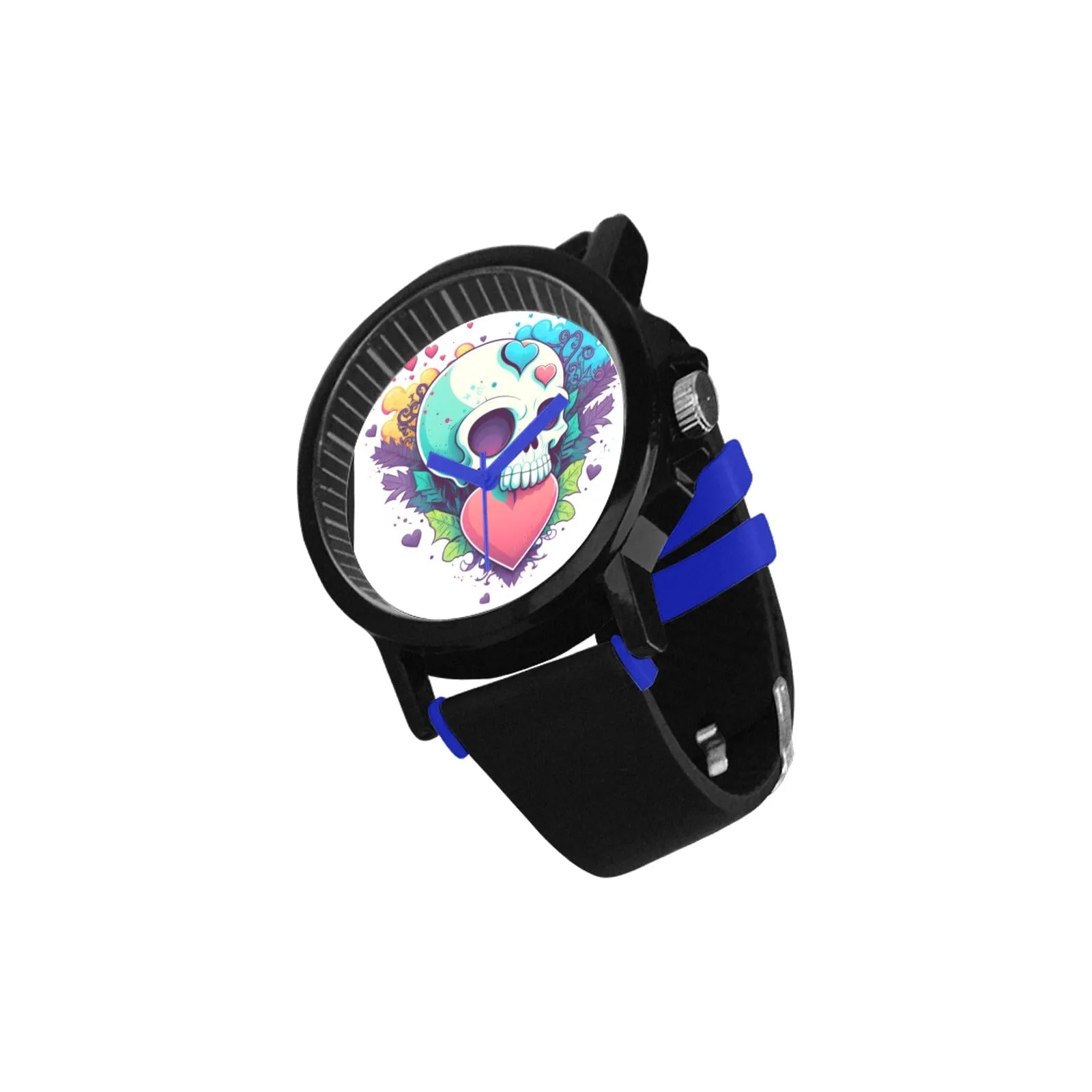 Skull Love Heart Watch Silicone Strap Watch