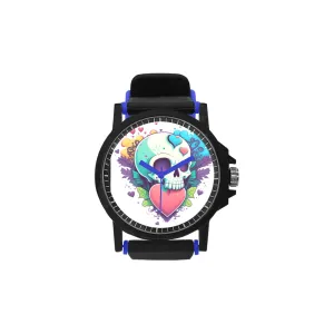 Skull Love Heart Watch Silicone Strap Watch