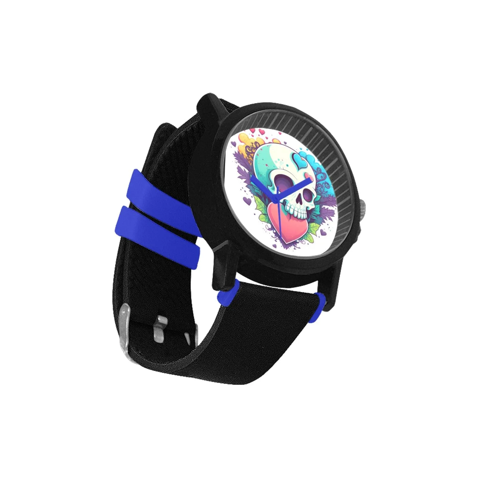 Skull Love Heart Watch Silicone Strap Watch