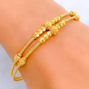 Sleek Sophisticated 22k Gold Bangle Bracelet