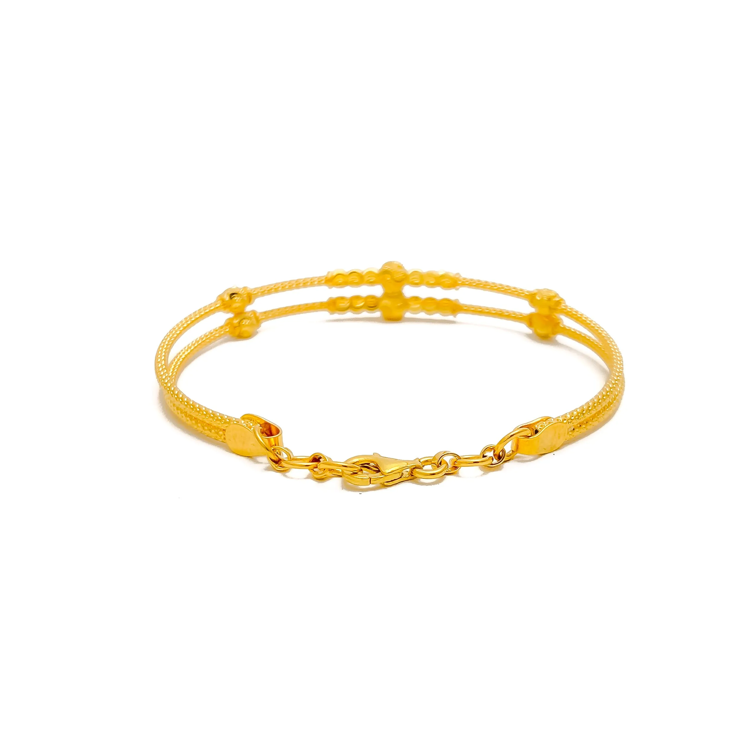 Sleek Sophisticated 22k Gold Bangle Bracelet