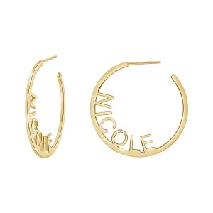 Small Block Name Hoops