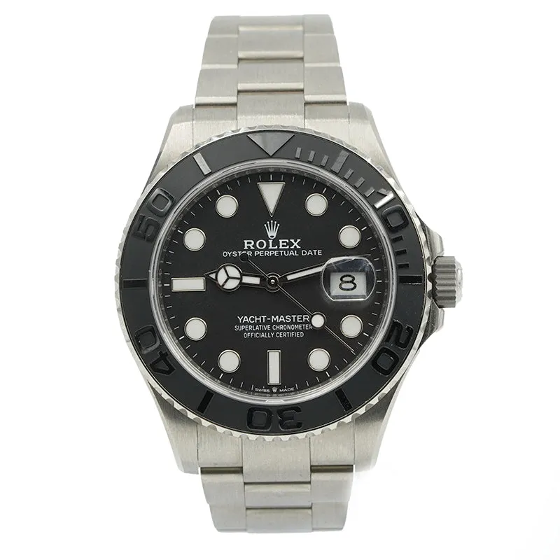 SOLD - 12/4/2023 - Rolex Yacht-Master 226627 RLX Titanium 42mm Black Dial B&P '23