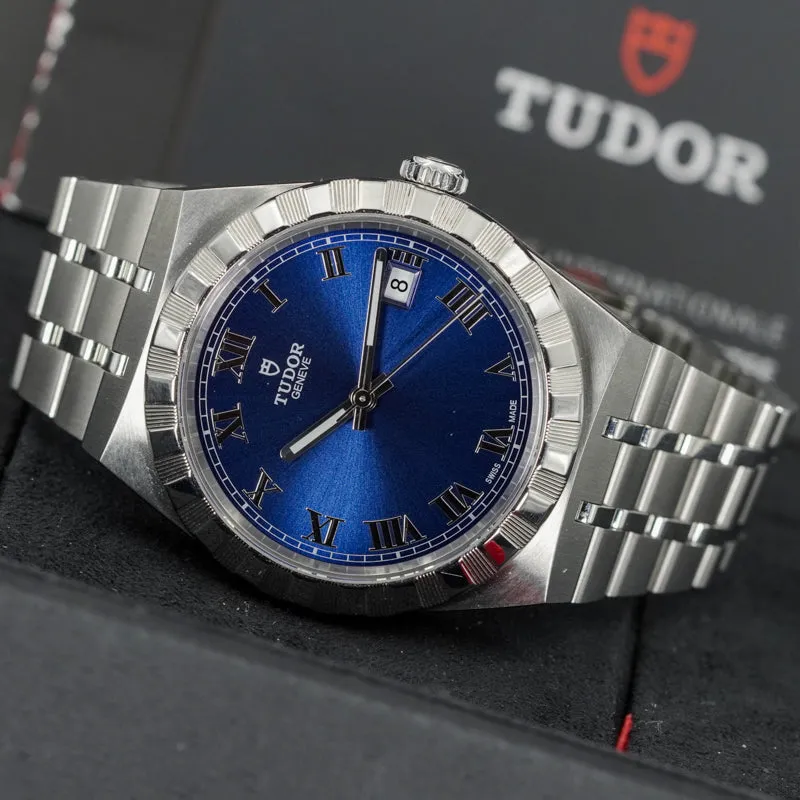 SOLD - 4/15/25 - Tudor Royal M28500 Blue Dial Stainless Steel 38mm B&P 2023