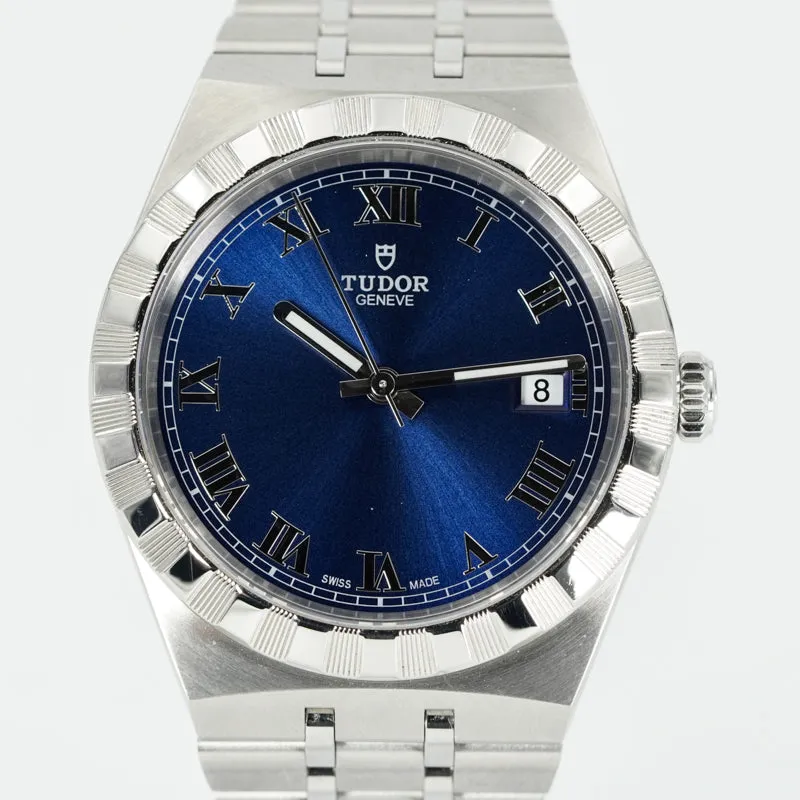 SOLD - 4/15/25 - Tudor Royal M28500 Blue Dial Stainless Steel 38mm B&P 2023