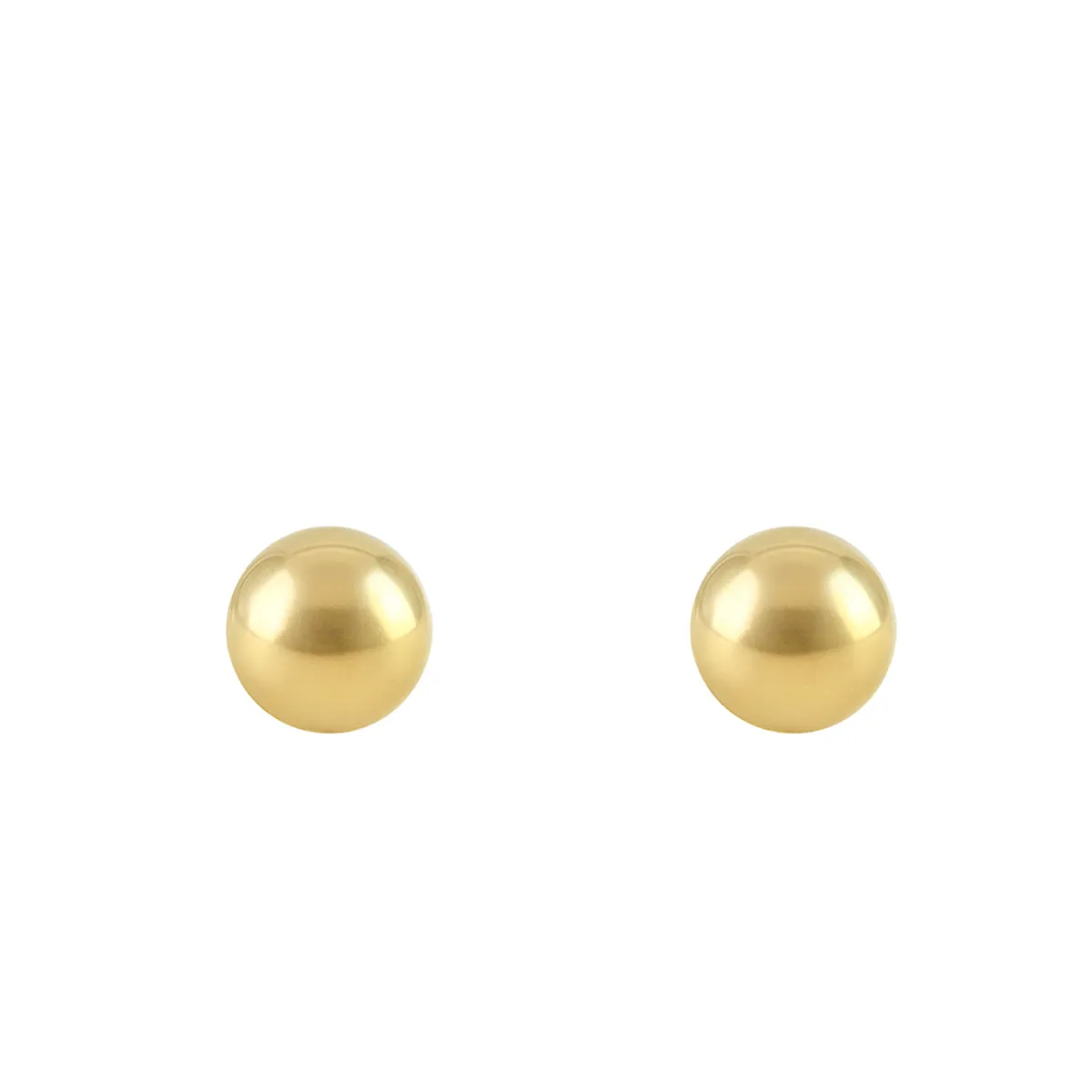 Soleil Collection 4mm Ball Stud Earrings | 9K Yellow Gold