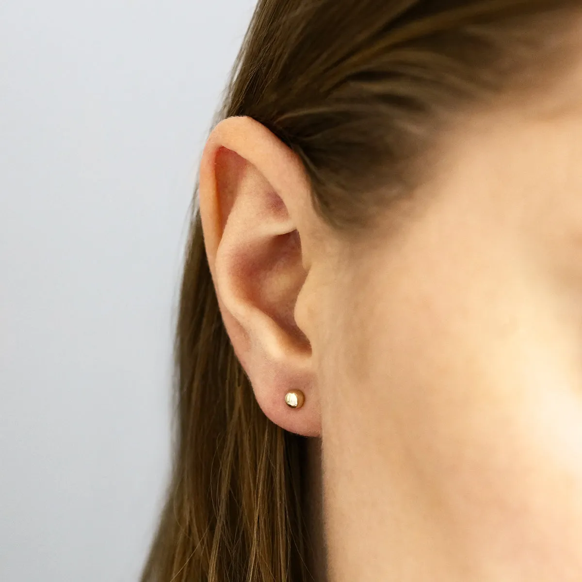 Soleil Collection 4mm Ball Stud Earrings | 9K Yellow Gold
