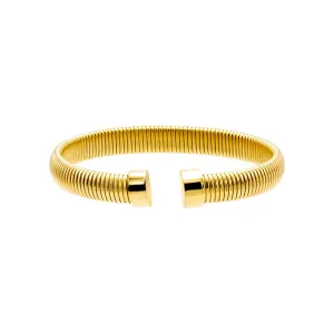 Solid Wide Snake Open Claw Bangle Bracelet